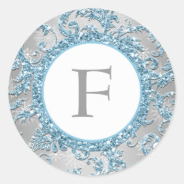 Winter Wonderland Mit Monogramm Wedding Sticker