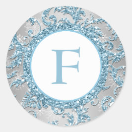 Winter Wonderland Mit Monogramm Wedding Sticker 2