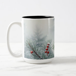 Winter Wonderland Mug Pins et baies rouges 15