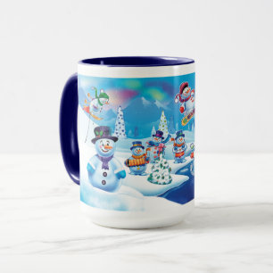 Winter Wonderland neige gens tasse nom personnalis
