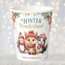 Winter Wonderland Niedliche Schneefälle Geburtstag