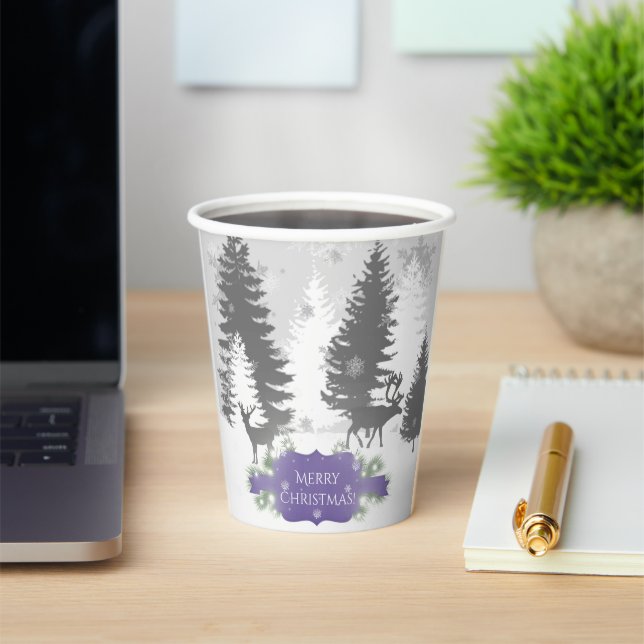 Winter Wonderland Paper Cup - Lila Pappbecher (InSitu)