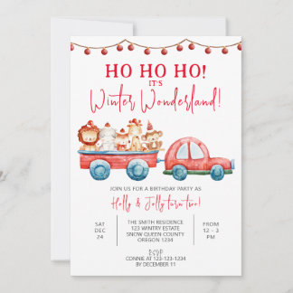 Winter Wonderland Party, Xmas Twins Geburtstag, Tw Einladung