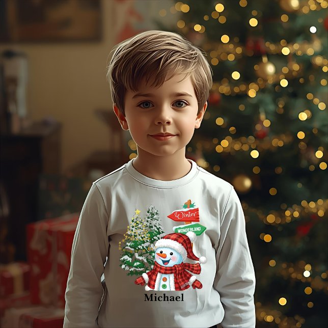 Winter Wonderland - Personalized Long Sleeve Shirt (Créateur téléchargé)