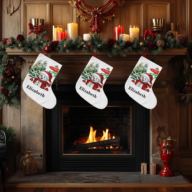 Winter Wonderland - Personalized Stocking Großer Weihnachtsstrumpf (Von Creator hochgeladen)
