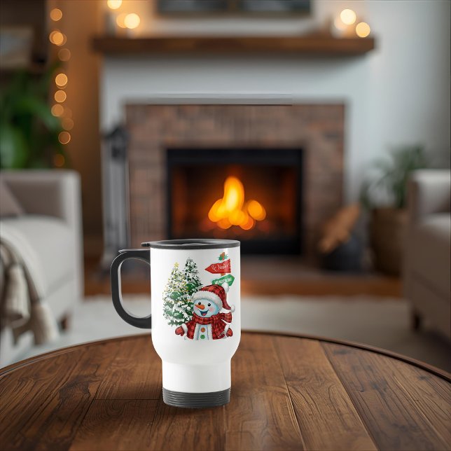 Winter Wonderland - Personalized Travel Mug Reisebecher (Von Creator hochgeladen)