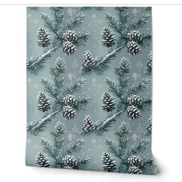 Winter Wonderland Pine Forest Peel and Stick Tapete