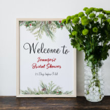 Winter Wonderland Pine Tree Wreath Brautparty