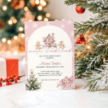 Winter Wonderland Pink Mädchen Baby-Party