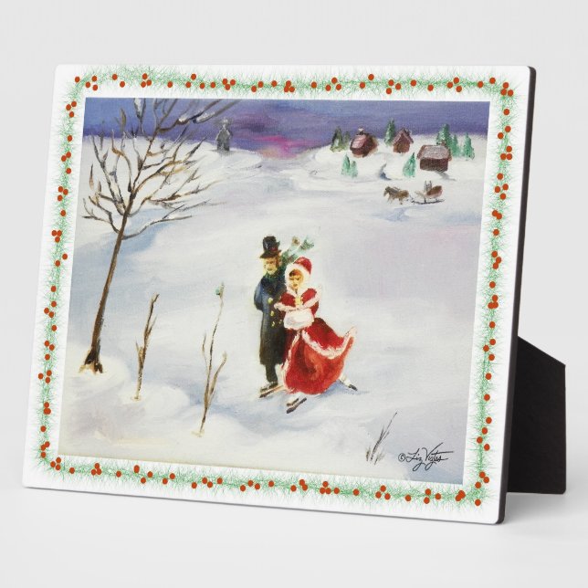 Winter Wonderland Plaque Fotoplatte (Seite)