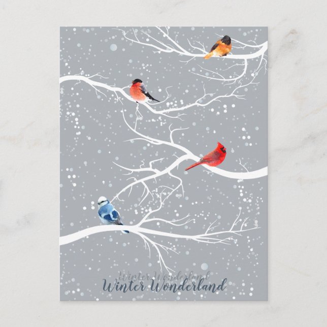 Winter Wonderland Postkarte (Vorderseite)