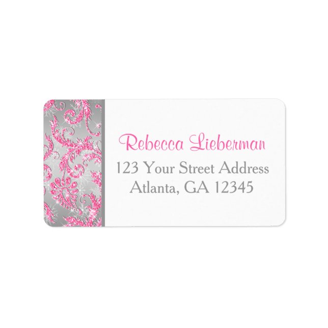 Winter Wonderland Rücksendeadresse Adressaufkleber (Vorne)