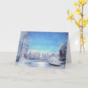 Winter Wonderland Scene Weihnachtskarte Karte