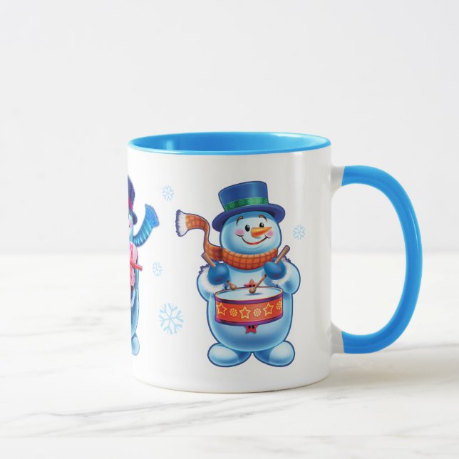 Winter Wonderland Schnee Menschen Tasse individuel (Rechts)