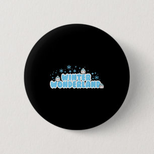Winter Wonderland Schneeball Button