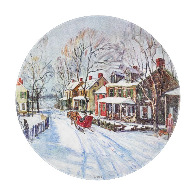 Winter Wonderland Schneidebrett (Vorderseite)