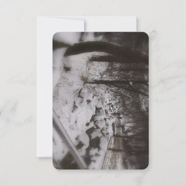 Winter Wonderland Scottish Gedicht Birthday Card (Vorderseite)
