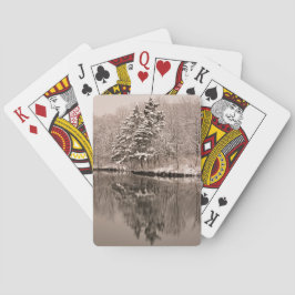 Winter Wonderland - Sepia Spielkarten