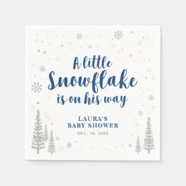 Winter Wonderland Snow Baby Dusche Papier Napkin Serviette