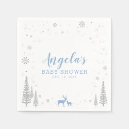 Winter Wonderland Snow Baby Dusche Papier Napkin Serviette