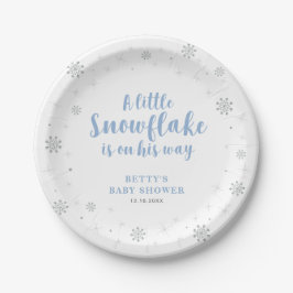 Winter Wonderland Snow Baby Dusche Teller