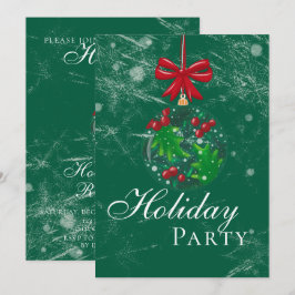 Winter Wonderland Snow Globe Holiday Party Einladung