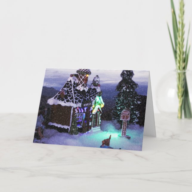 Winter Wonderland Snow Scene 2020 Karte (Vorderseite)