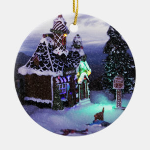 Winter Wonderland Snow Scene 2020 Keramik Ornament