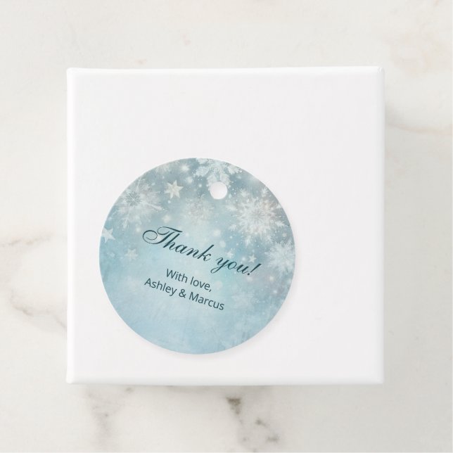 Winter Wonderland Snowflake Geschenkanhänger (Beispiel)