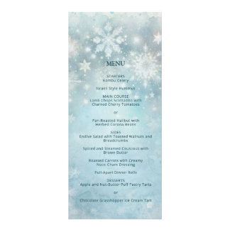 Winter Wonderland Snowflake Hochzeitdetails Beilag Werbekarte