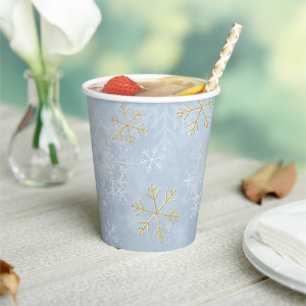 Winter Wonderland Snowflake Paper Cup Pappbecher