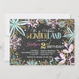 Winter Wonderland Snowflakes/Schneeflocken Sparkon Feiertagskarte