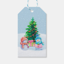 Winter Wonderland Snowmen Geschenktag Geschenkanhänger