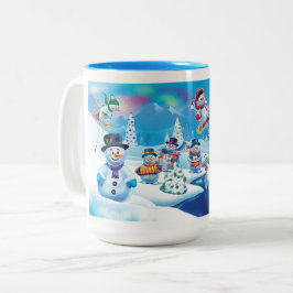 Winter Wonderland Snowpeople Tasse
