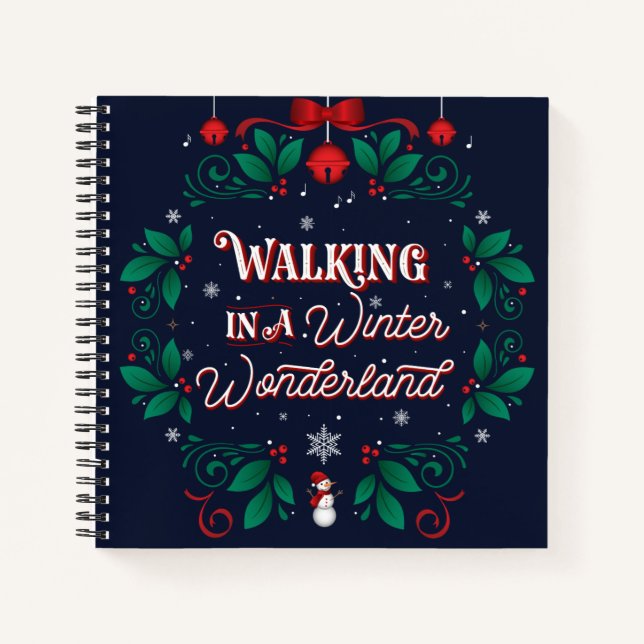Winter Wonderland Square Notebook 8.5x8.5 Notizbuch (Vorderseite)