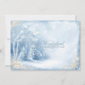 Winter Wonderland Sweet Sixteen Einladung
