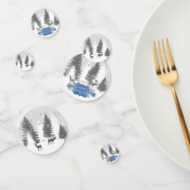 Winter Wonderland Table Confetti - Blau Konfetti (Gruppe)