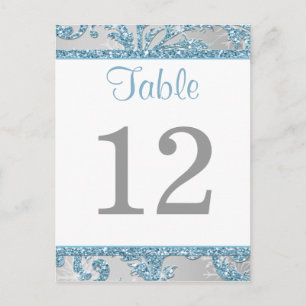 Winter Wonderland Table Numéro Carte 2