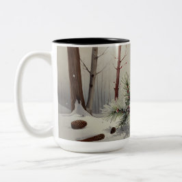Winter Wonderland Tasse | Evergreen Pine Red Berri