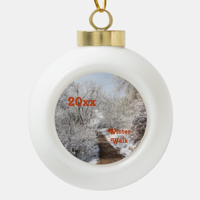 Winter Wonderland Template Ornament (Vorderseite)