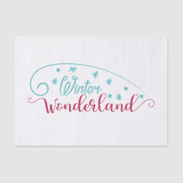 Winter Wonderland Tissue Paper Seidenpapier (Vorderseite)