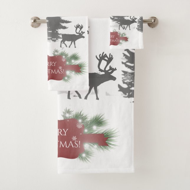 Winter Wonderland Towel Set - Rot (Insitu)