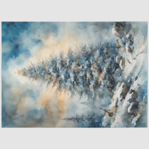 Winter Wonderland Tree and Deer Decoupage Paper Seidenpapier