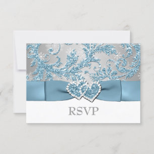 Winter Wonderland, Verbundene Herzen Hochzeit RSVP
