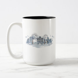 Winter Wonderland Village Zweifarbige Tasse