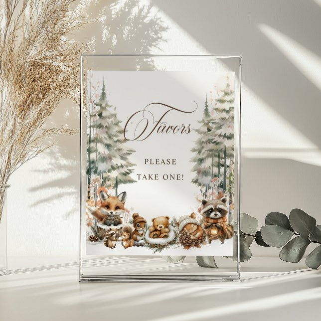 Winter Wonderland Wasserfarbene Tiere Lieblingszei Poster (Von Creator hochgeladen)