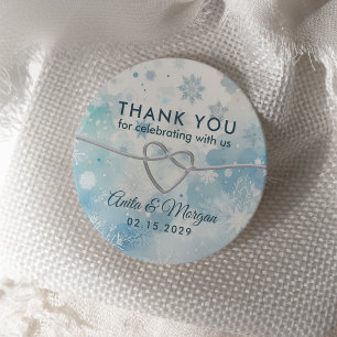 Winter Wonderland Wedding Danke Sticker