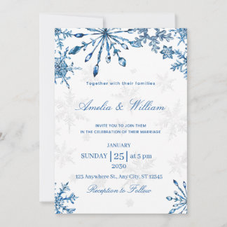 Winter Wonderland Wedding Einladung
