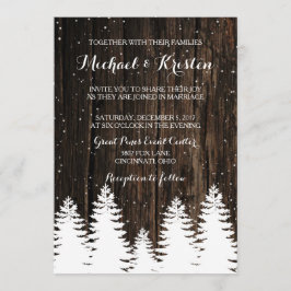 Winter Wonderland Wedding Einladungen