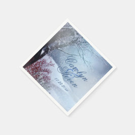 Winter Wonderland Wedding Paper Serviette